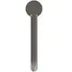 Waschtischarmatur in Magnetic Grey, mit verlängerter Sockelplatte, schmalem Auslauf und schlichtem Design, hergestellt von Ideal Standard.